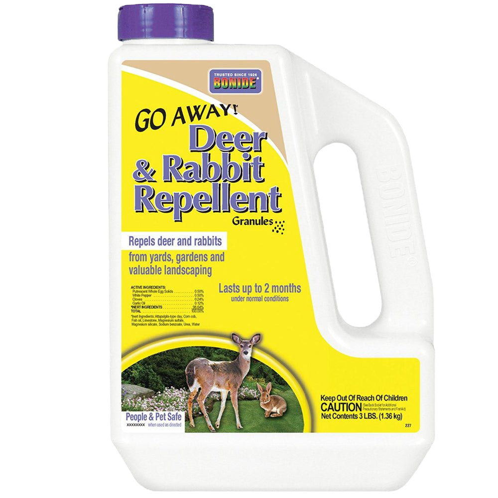 Bonide Go Away Deer & Rabbit Repellent Granules, 3#