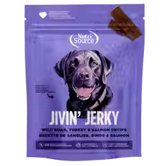 Nutri Source Jivin Jerky Wild Boar, Turkey & Salmon