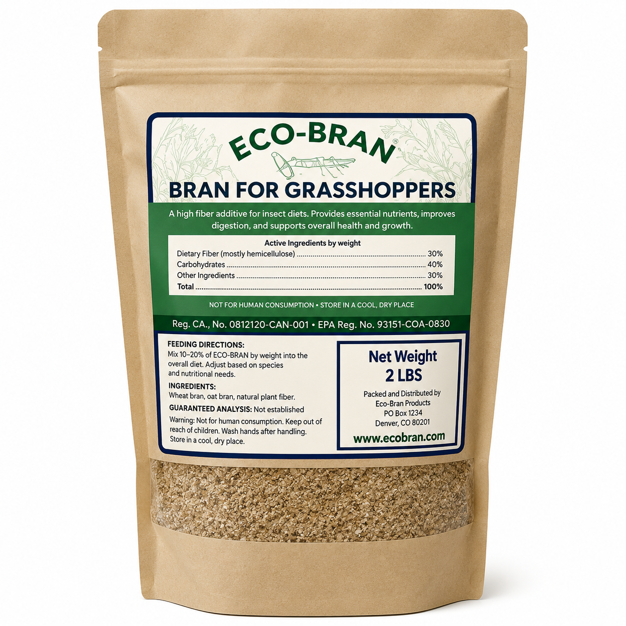 Eco-Bran for Grasshoppers