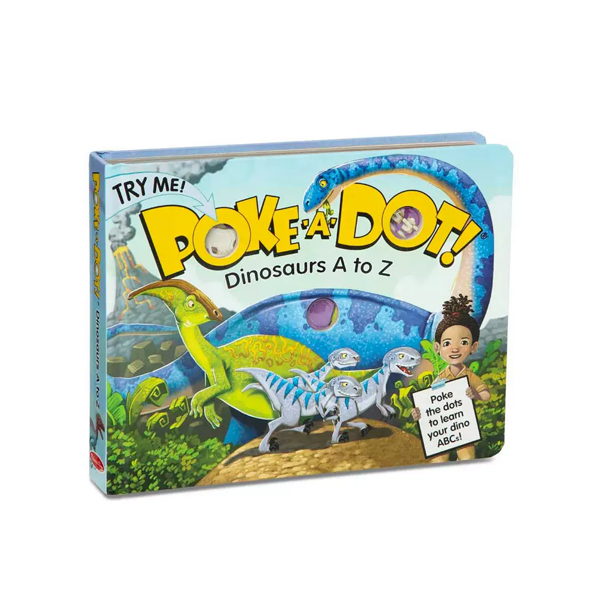 Melissa & Doug Children's Book - Poke-A-Dot: Dinosaurs A to Z