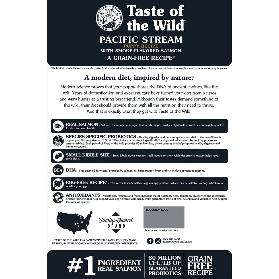 Thumbnail: Taste of the Wild Pacific Stream Puppy Recipe