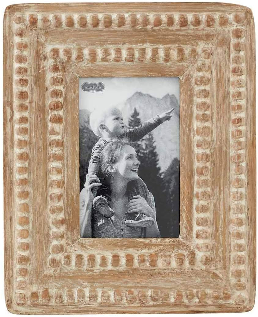 Mud Pie Rectangle Small Beaded Frame