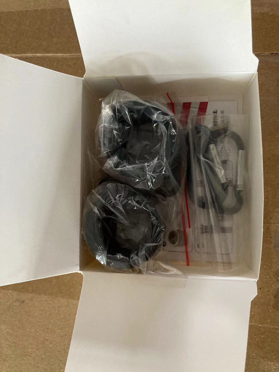 Thumbnail: Black Flag Pole Spinning Rings Kit with Clips Pair