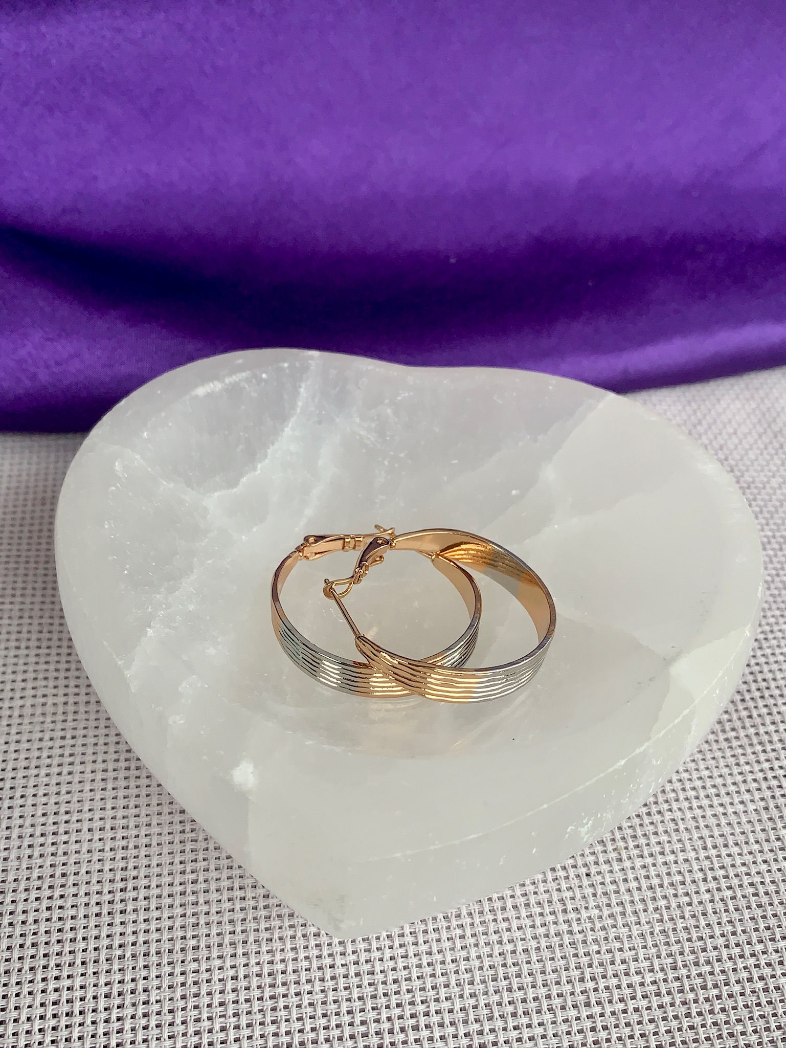 Çift Renkli Halka Küpe