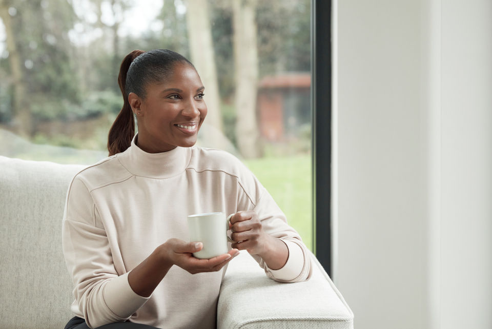 Dame Denise Lewis DBE photographed for Symprove