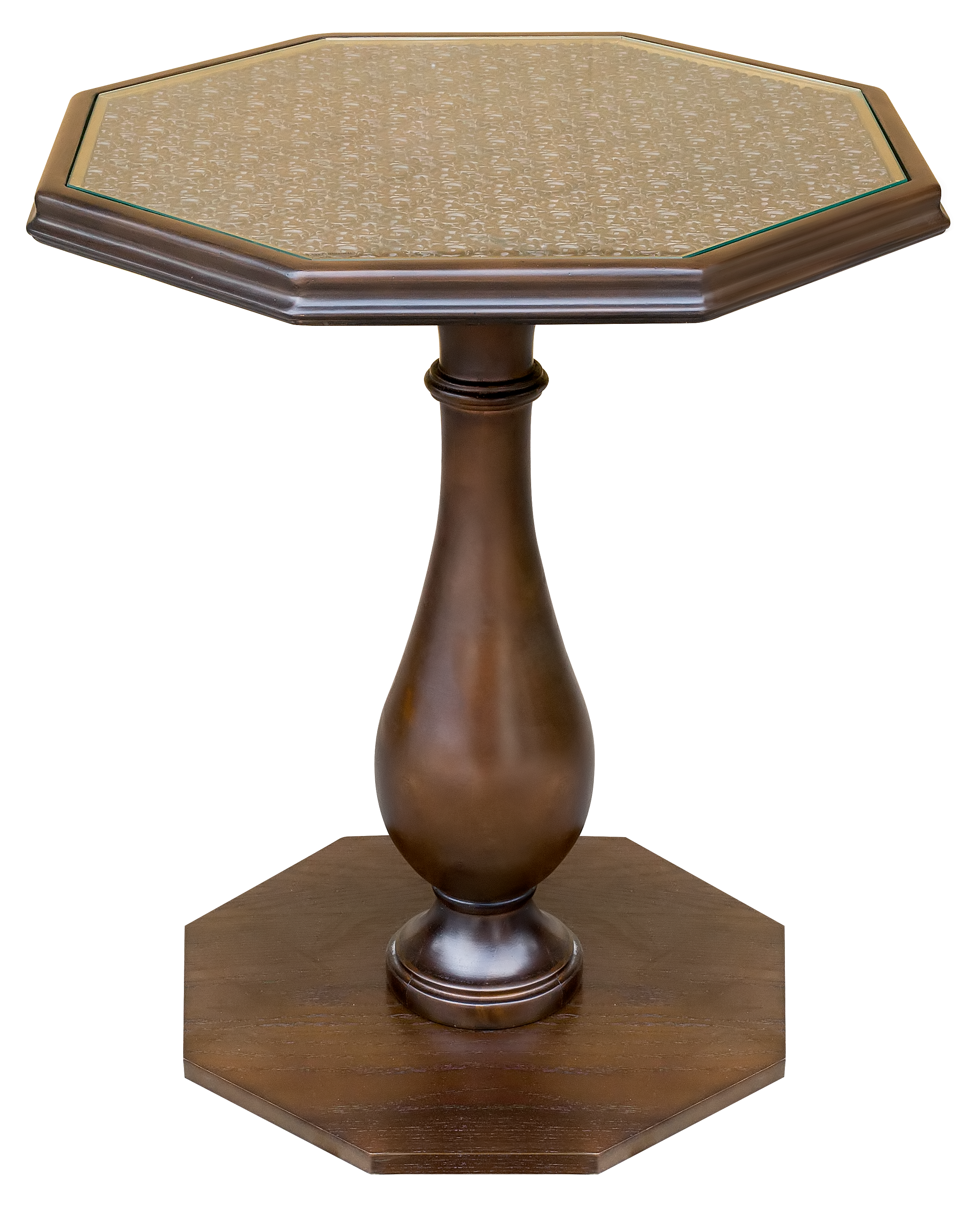 WESLEY OCTAGONAL GLASS TABLE S