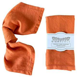 Orange Linen Napkins