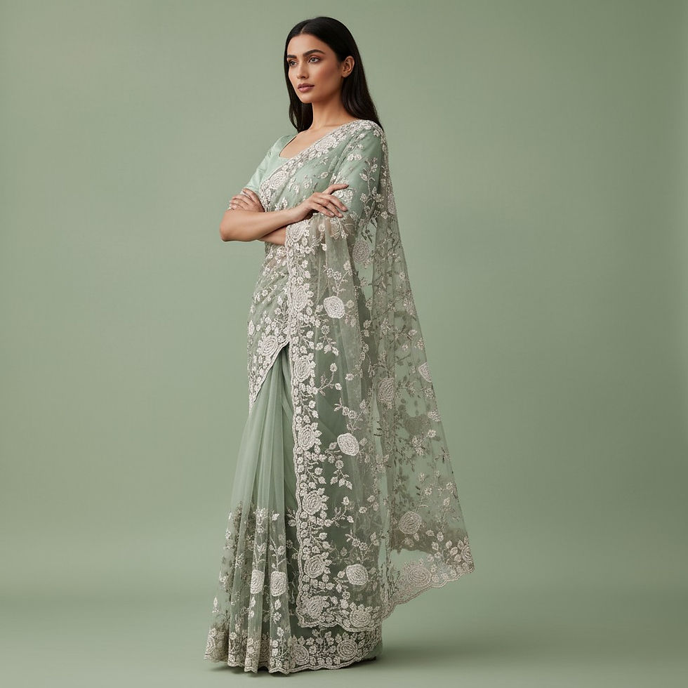 Thumbnail: Ethereal Garden Saree