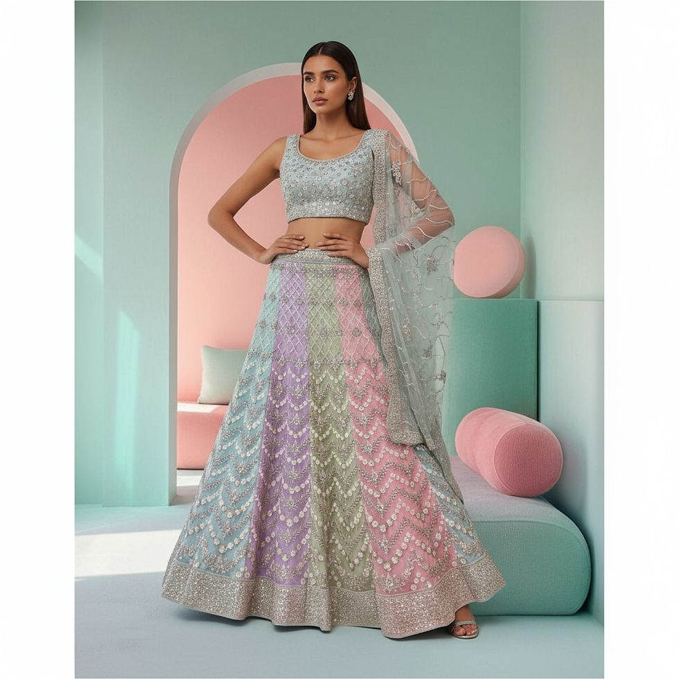 Thumbnail: Pastel Kisses Lehenga