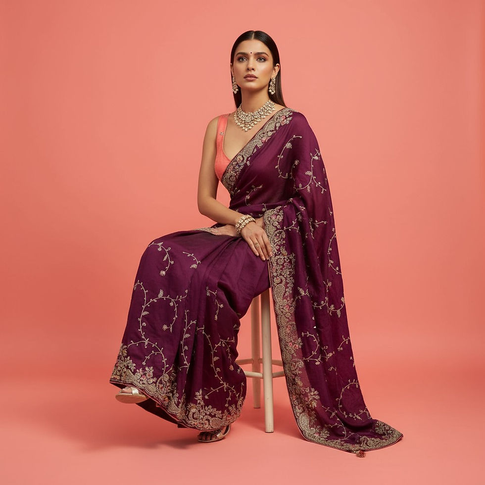 Thumbnail: Jewelled Dreams Saree