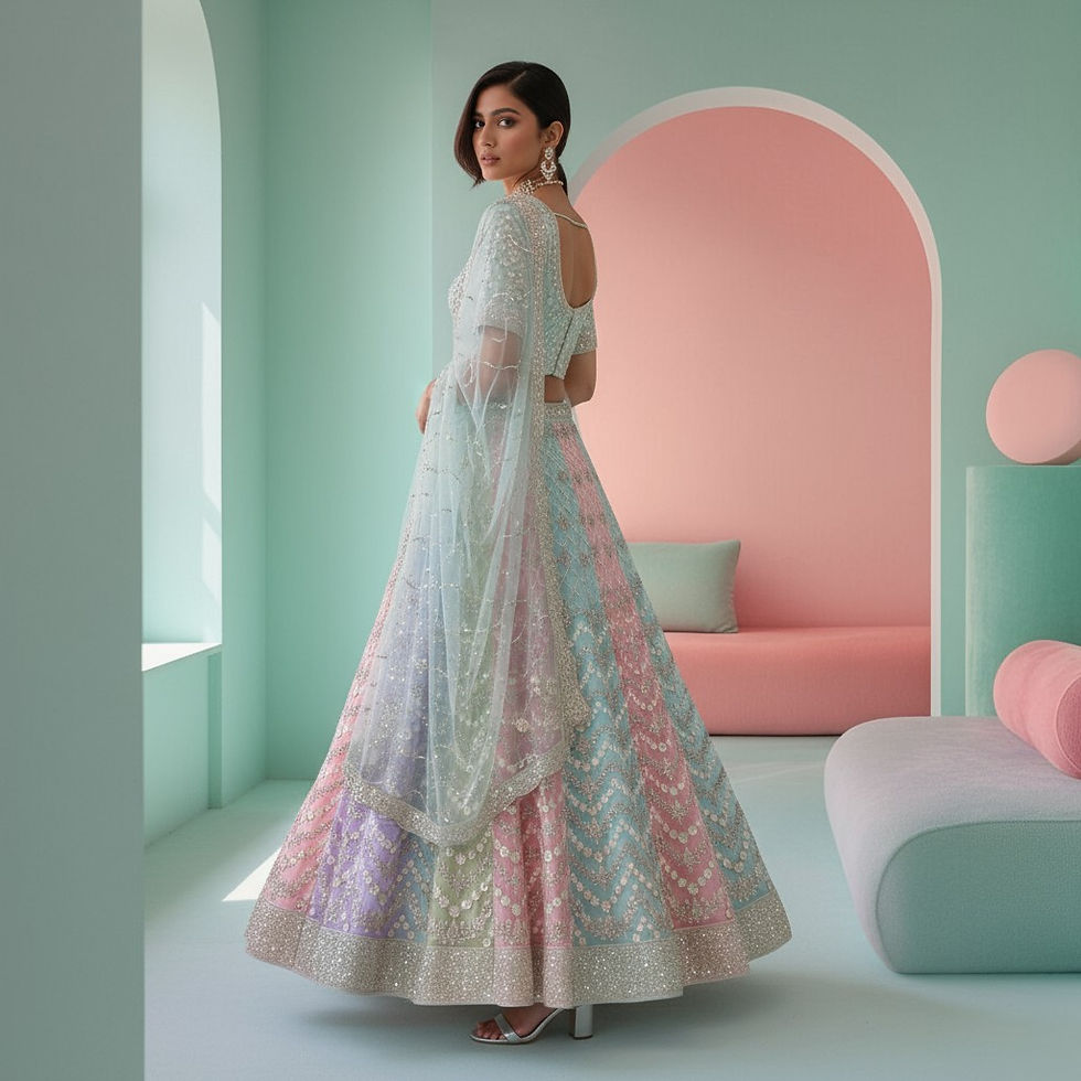 Thumbnail: Pastel Kisses Lehenga