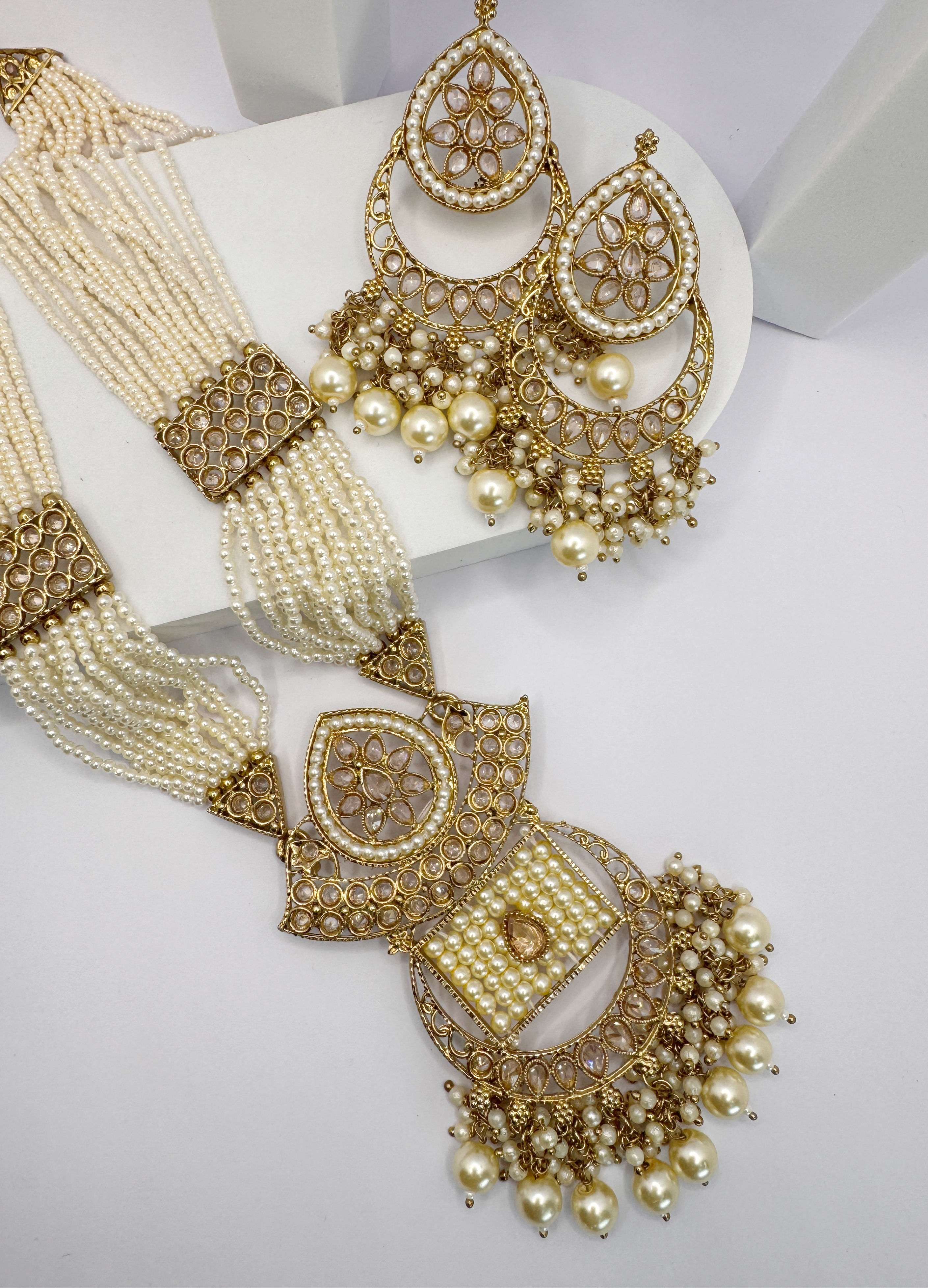 Pearl Haar Necklace Set