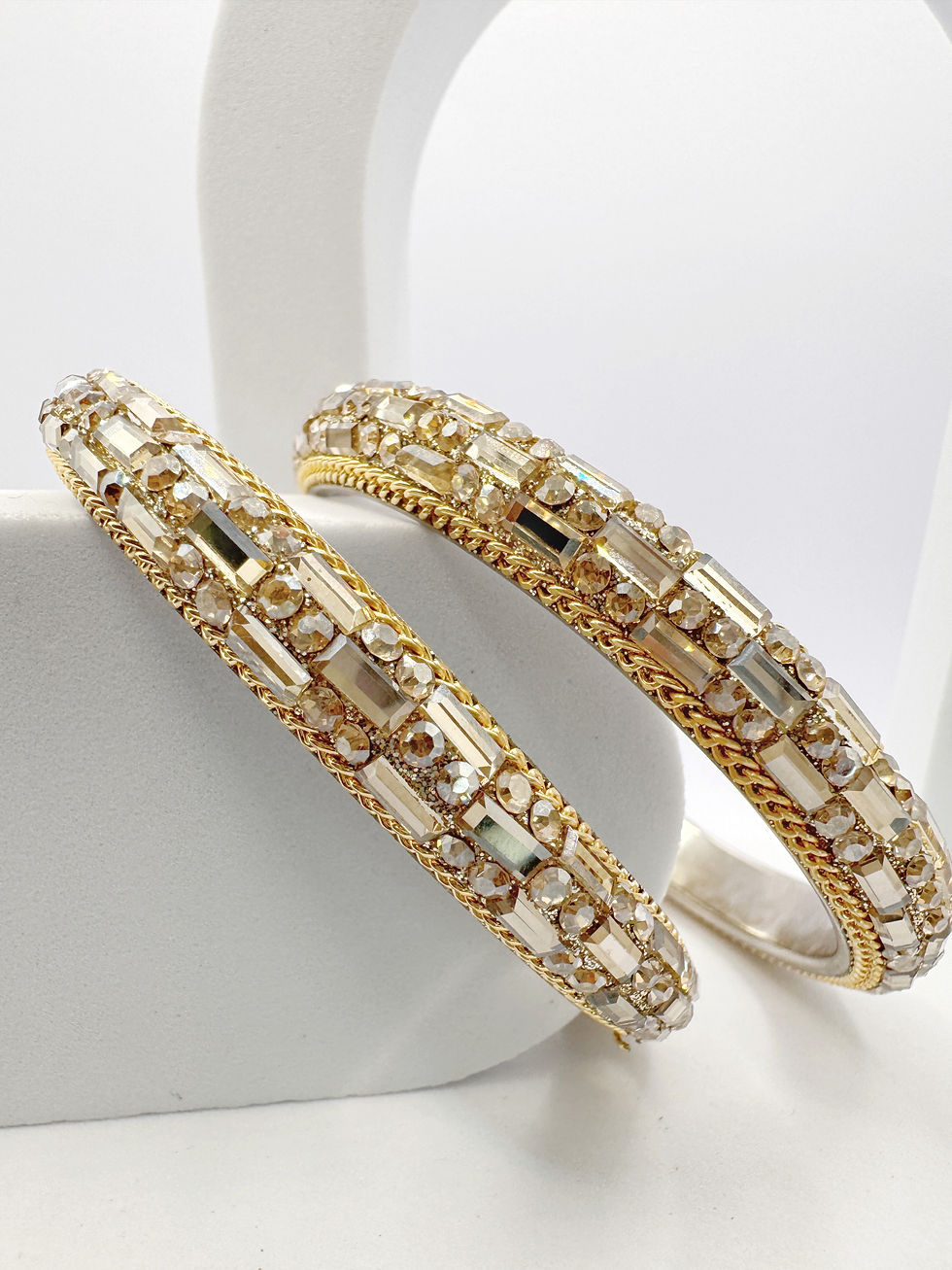 Mirrored Bangle Set
