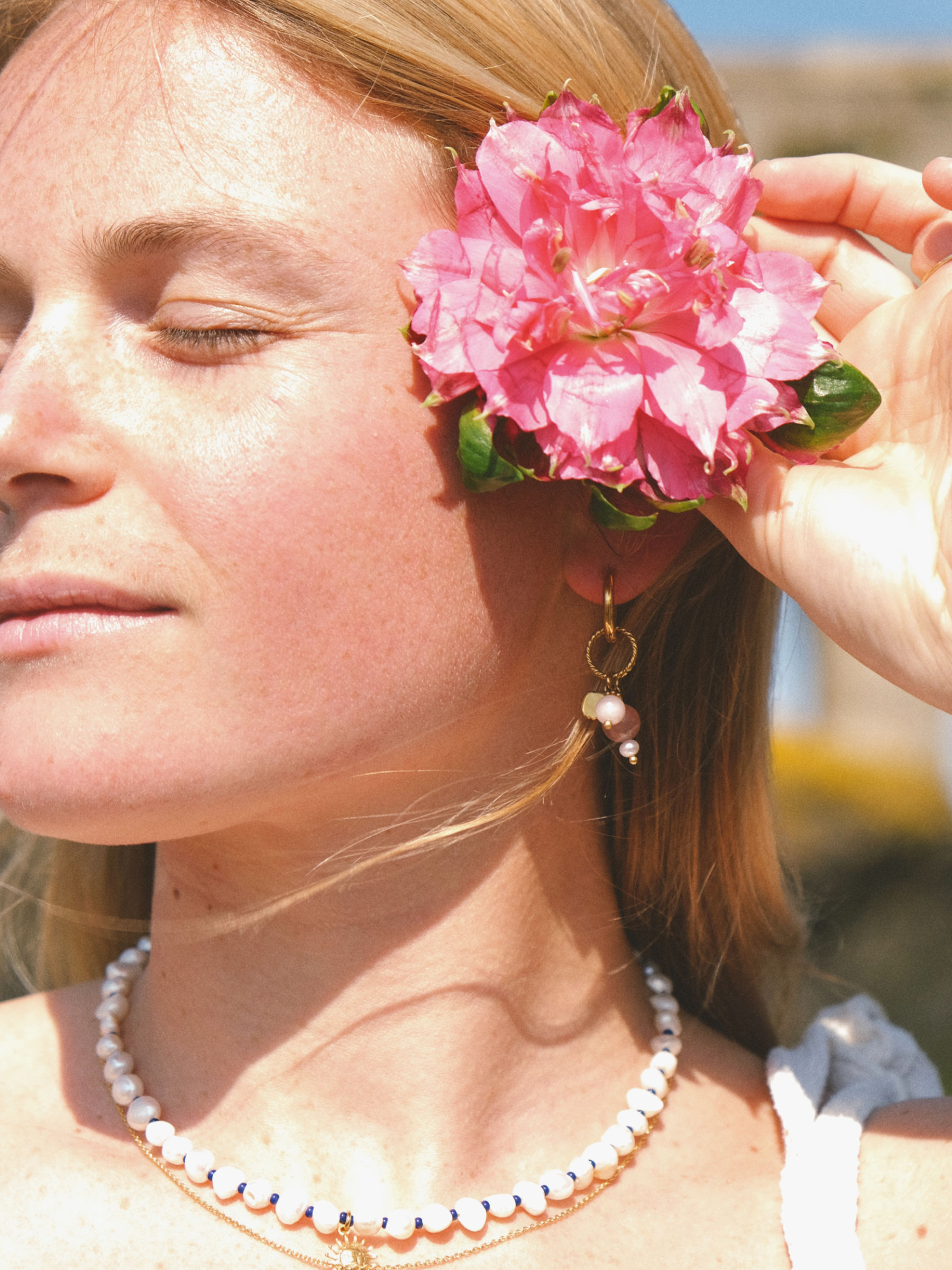 Boucles d'oreilles Rose