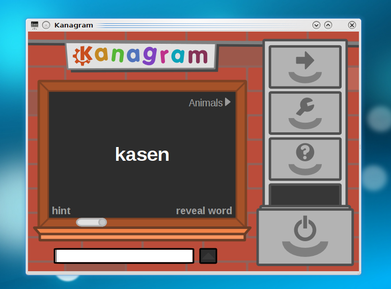 Trabalhe com o kanagram