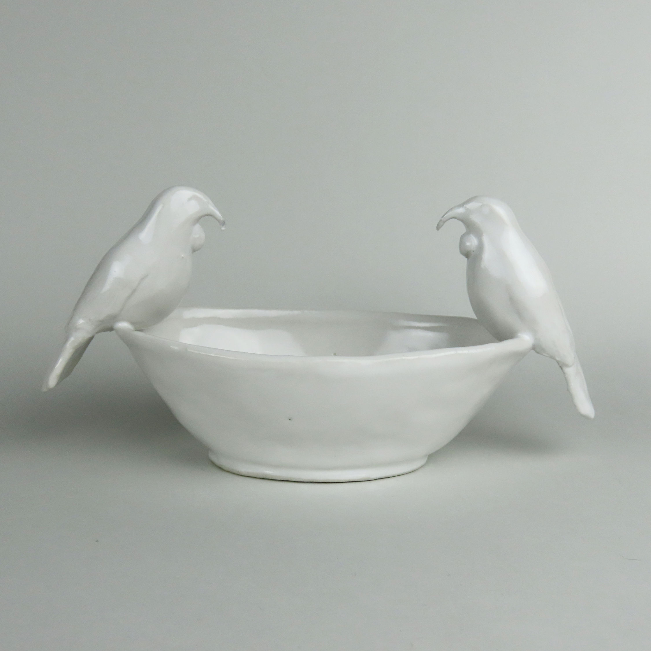 Bird Trinket Bowls - White