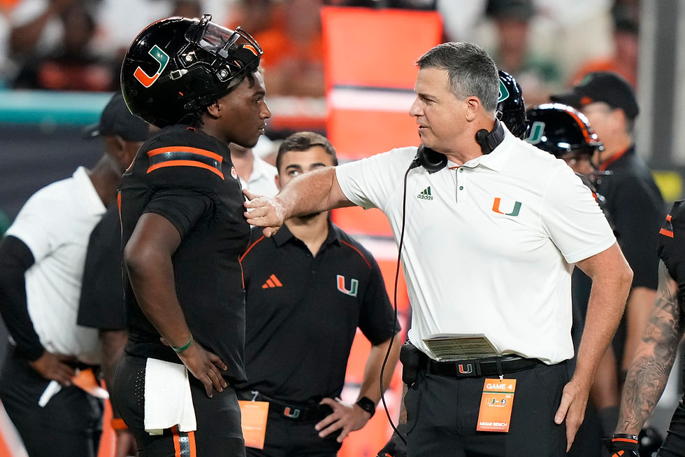 Miami Hurricanes Ranked No. 12 in CFP Rankings, Likely to Miss Playoffs