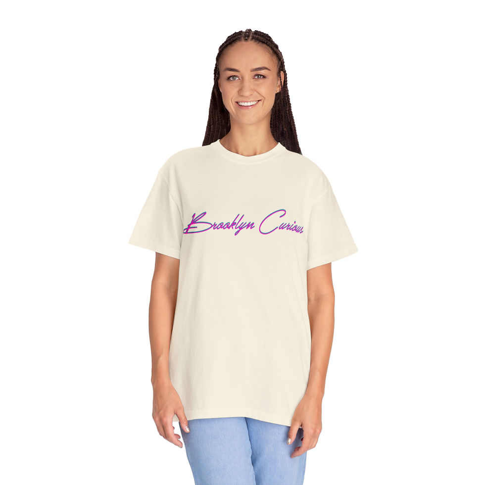Thumbnail: Brooklyn Curious - Unisex Garment-Dyed T-shirt