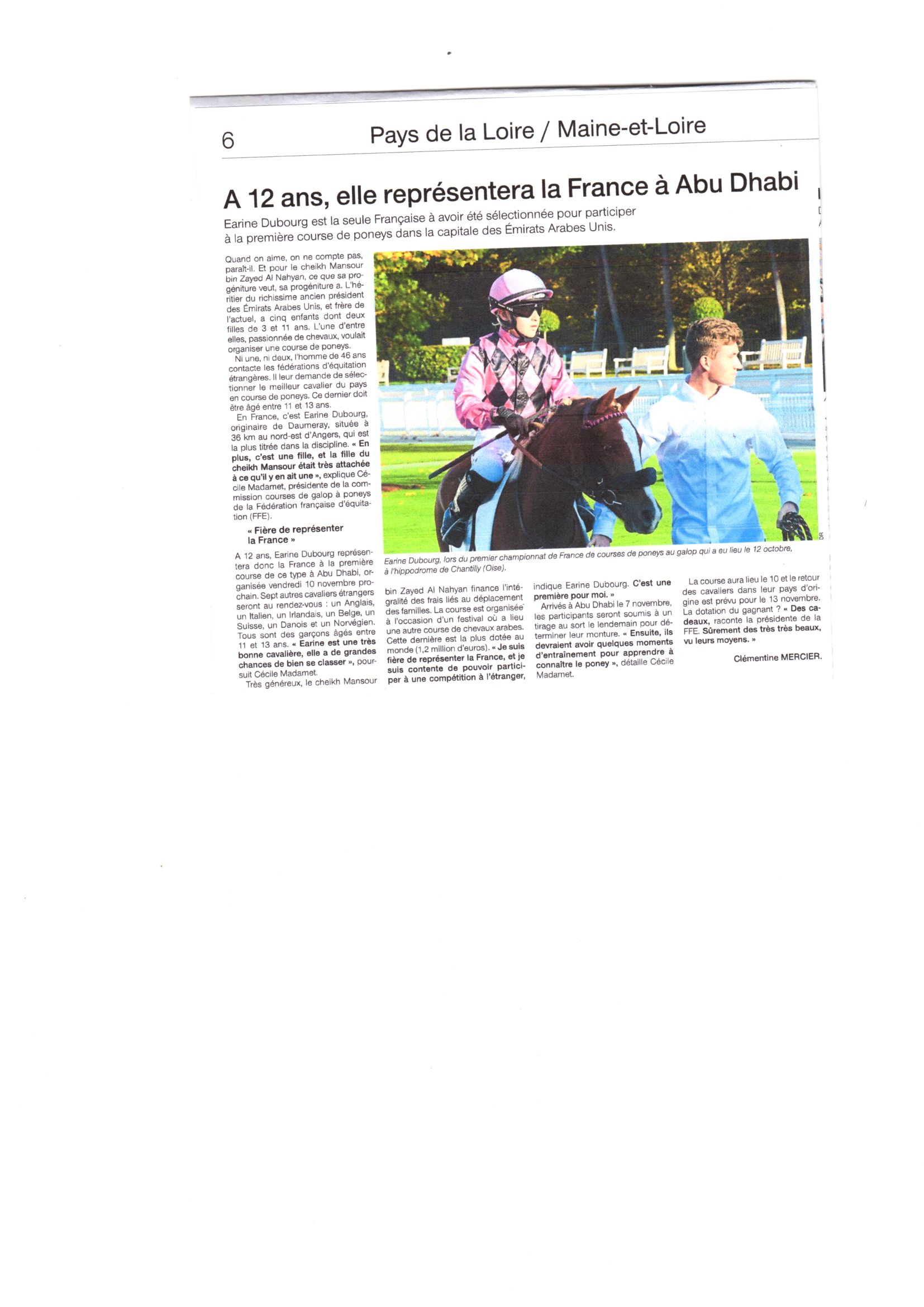 article earine ouest france