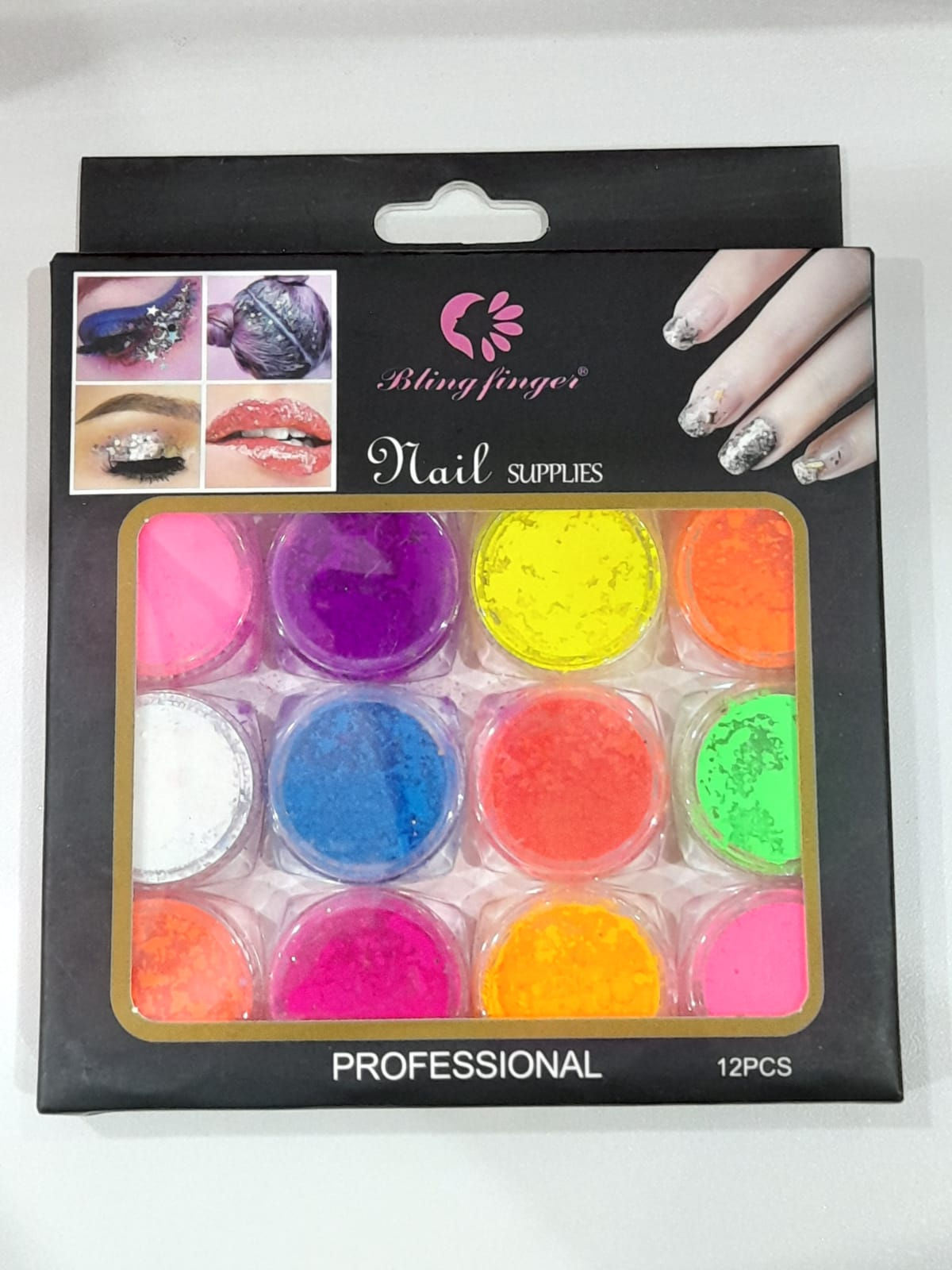 Polvo efecto neon 12pcs