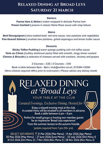Relaxed Dining
