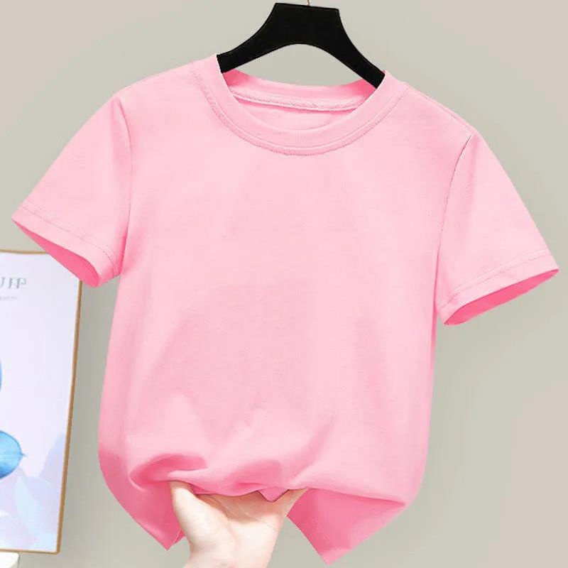 Thumbnail: Kids 100% Cotton T-Shirt Soft Casual Summer Tee