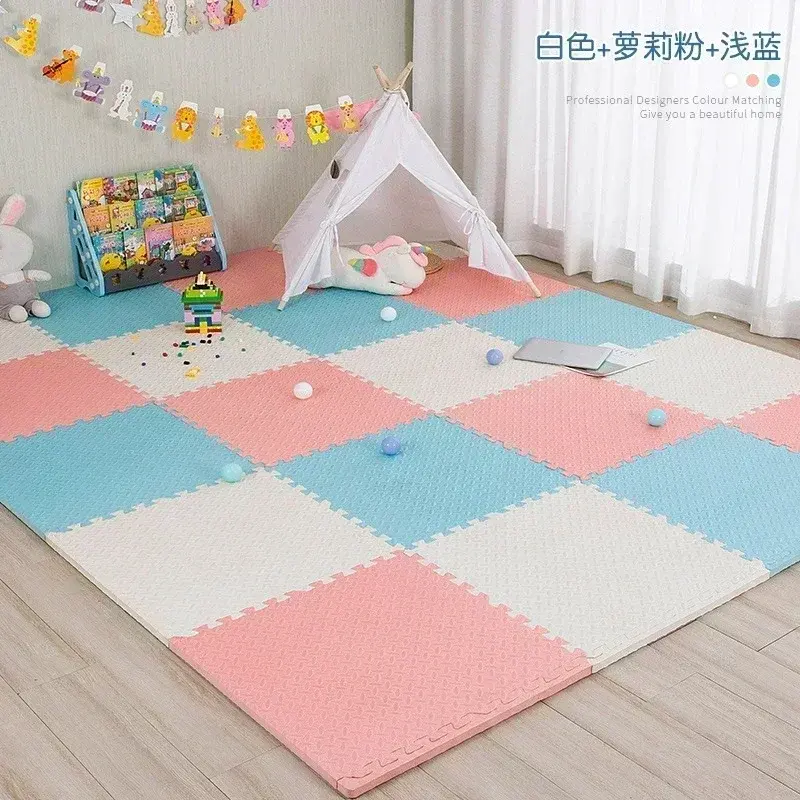 Thumbnail: EVA Foam Baby Play Mat 30x30cm Soft Interlocking Puzzle Floor Tiles for Kids