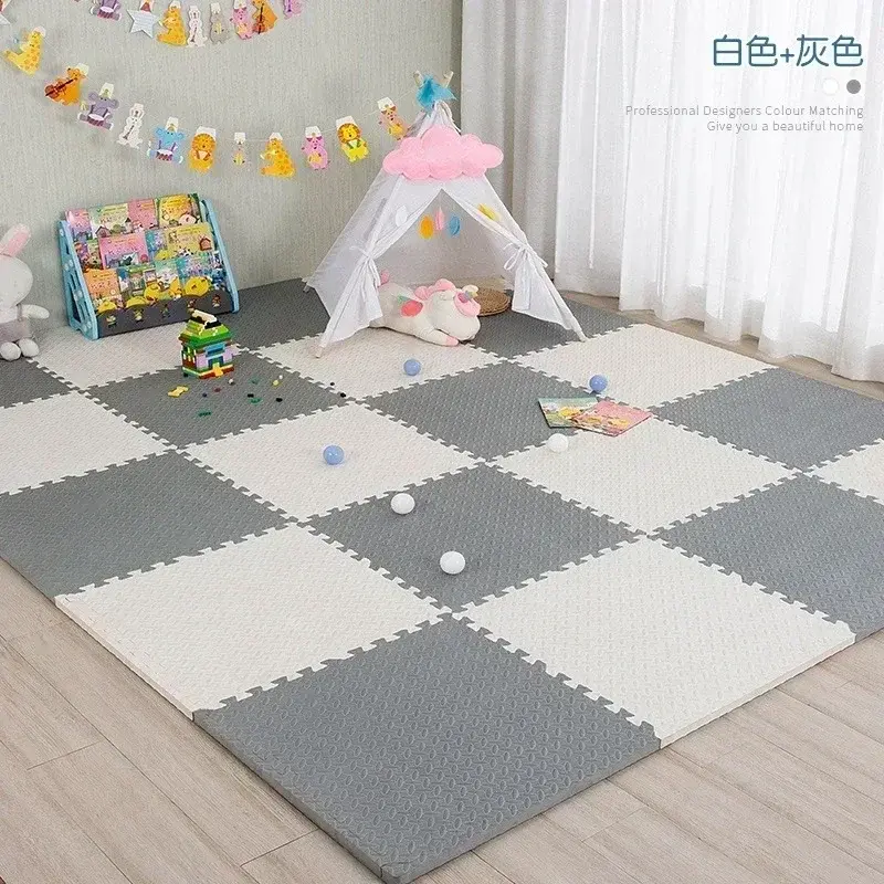 Thumbnail: EVA Foam Baby Play Mat 30x30cm Soft Interlocking Puzzle Floor Tiles for Kids