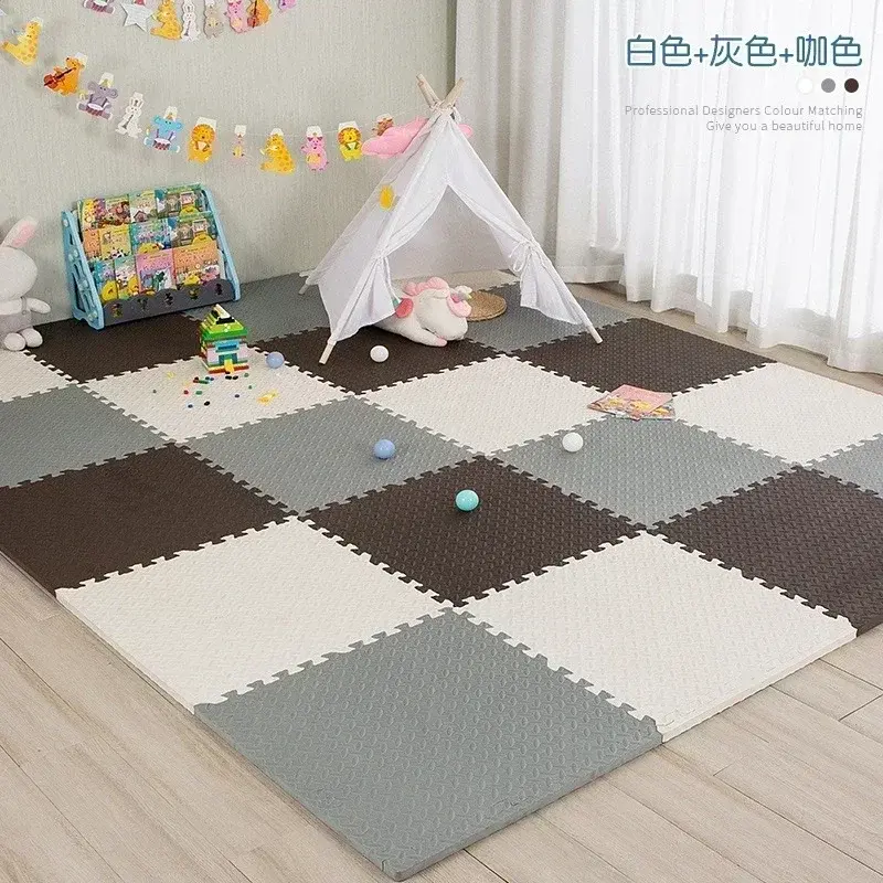 Thumbnail: EVA Foam Baby Play Mat 30x30cm Soft Interlocking Puzzle Floor Tiles for Kids