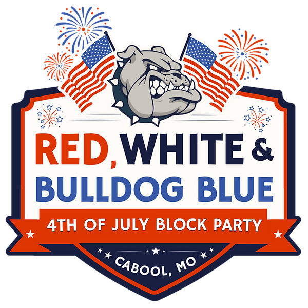 Red, White, & Bulldog Blue Logo