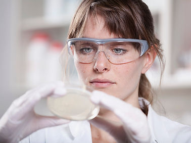 Scientist Analyzing Sample