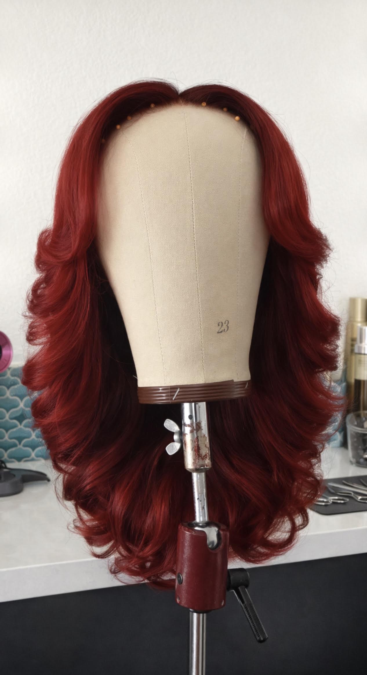 Production wig build