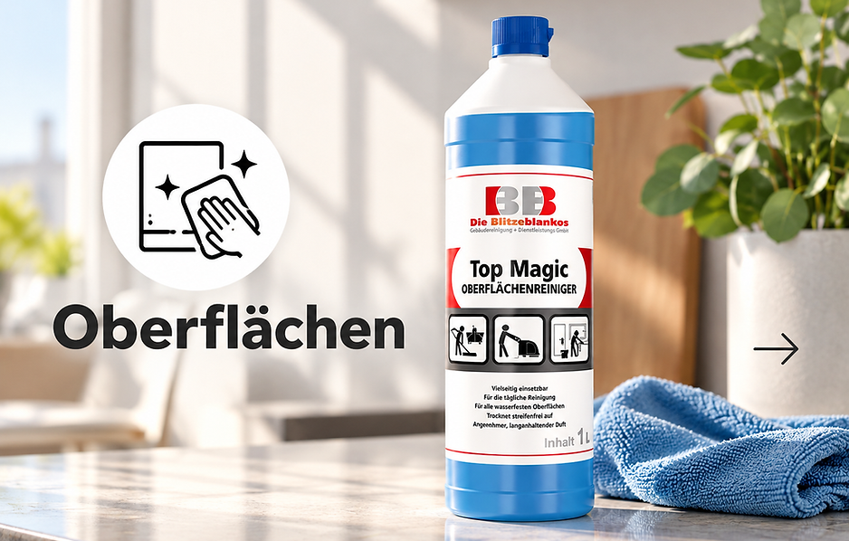 Saubere Oberflächen – Allzweckreiniger und Reinigungsprodukte für Haushalt und Gewerbe.