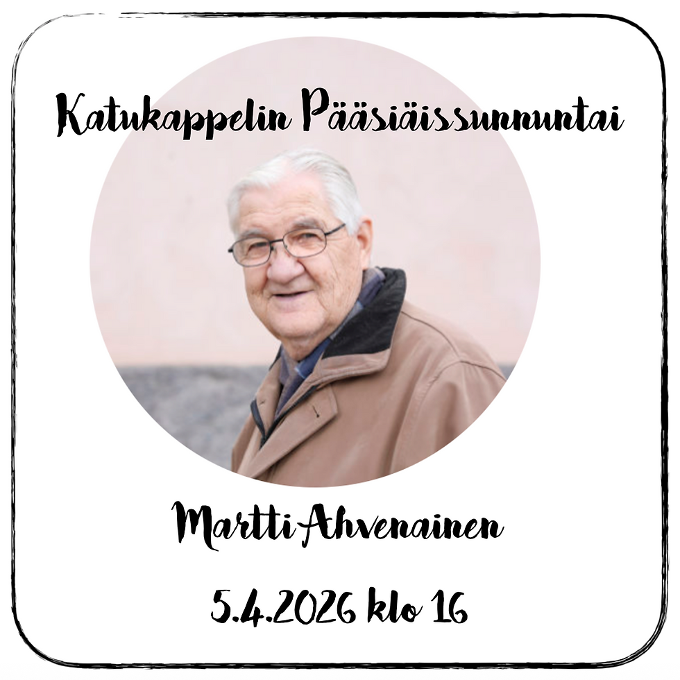 Katukappelin Pääsiäissunnuntai - ehtoollinen