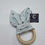 Miniature : Anneau Dentition bois - Fleurs