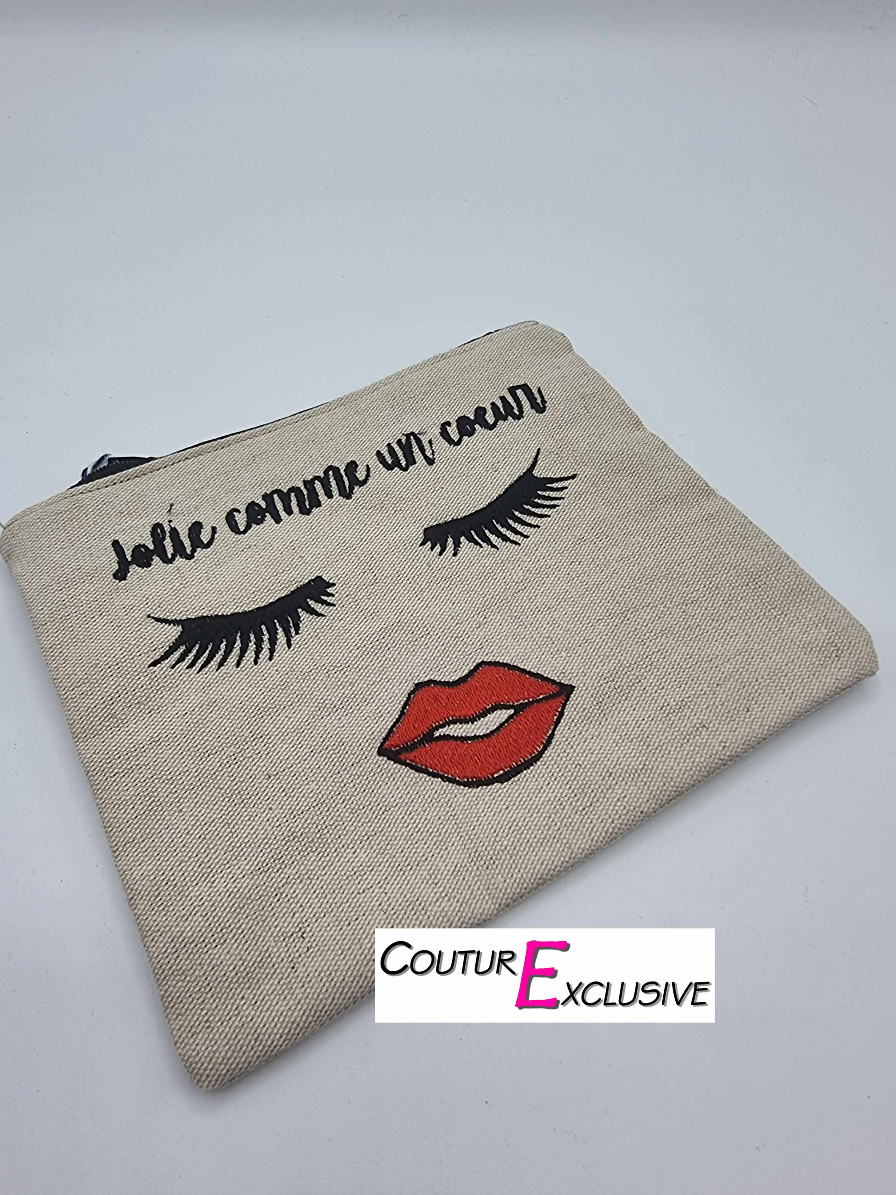 Trousse pochette personnalisée - BOUCHE