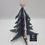 Miniature : Sapin hauteur 24cm, 6 branches, rouge