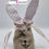 Miniature : Sachet lapin en jute - rose