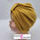 Miniature : Bonnet ou turban chimio moutarde