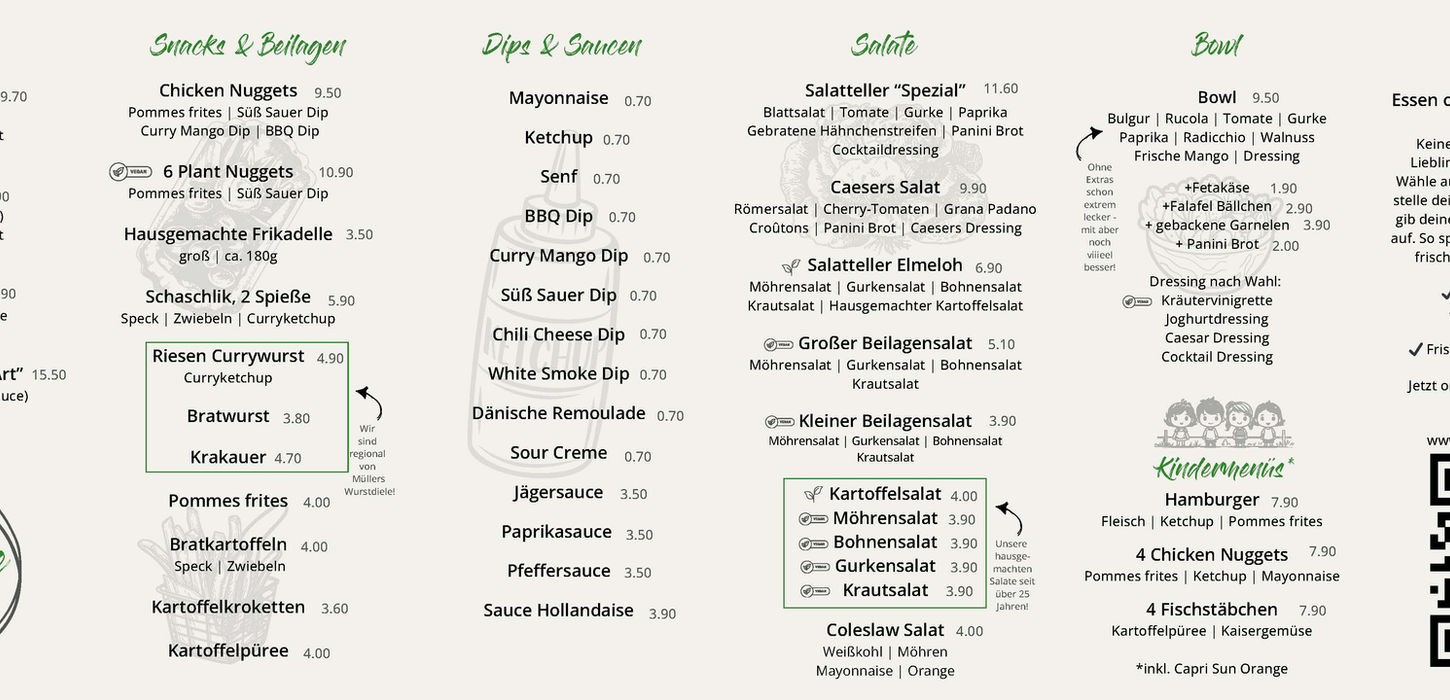 Elmeloher Grill Außer Haus Karte Seite 2