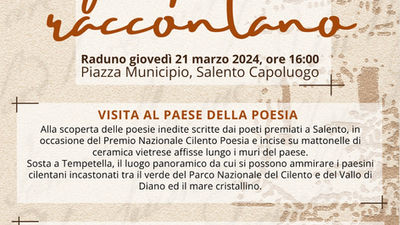 "I Muri raccontano", visita guidata a Salento, il paese della poesia