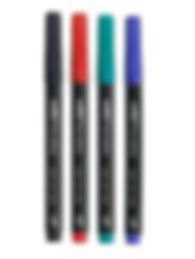 black red green blue marker