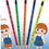 Thumbnail: Pencils 10 + Sharpener 1 | Nataraj FLURO | Rubber Tipped
