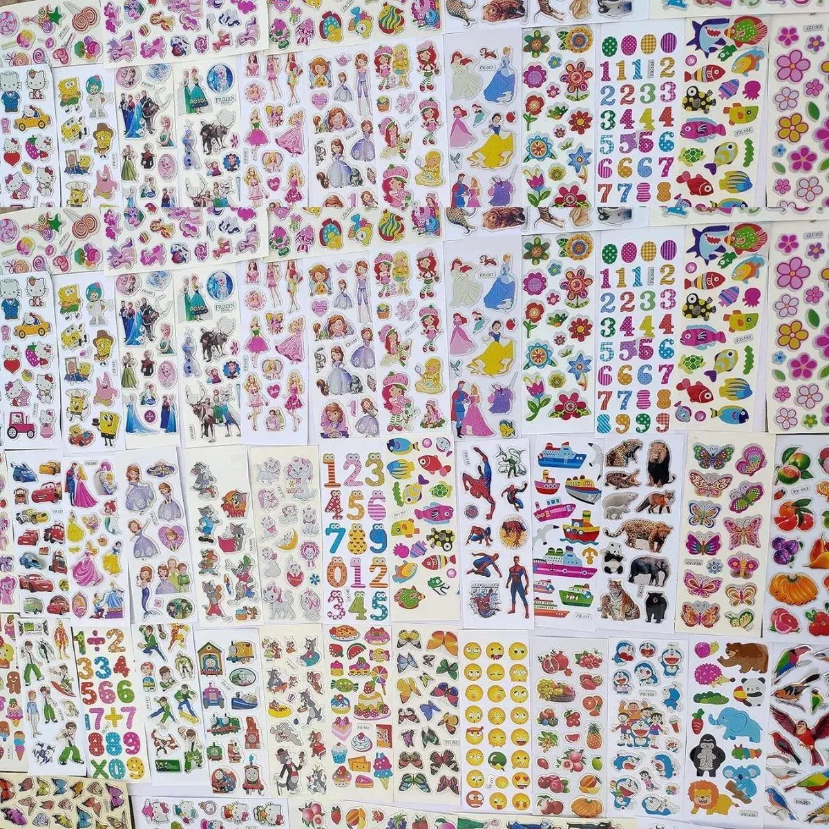 Removable 3D polyurethane foam cute cartoon stickers for kids furniture decoration