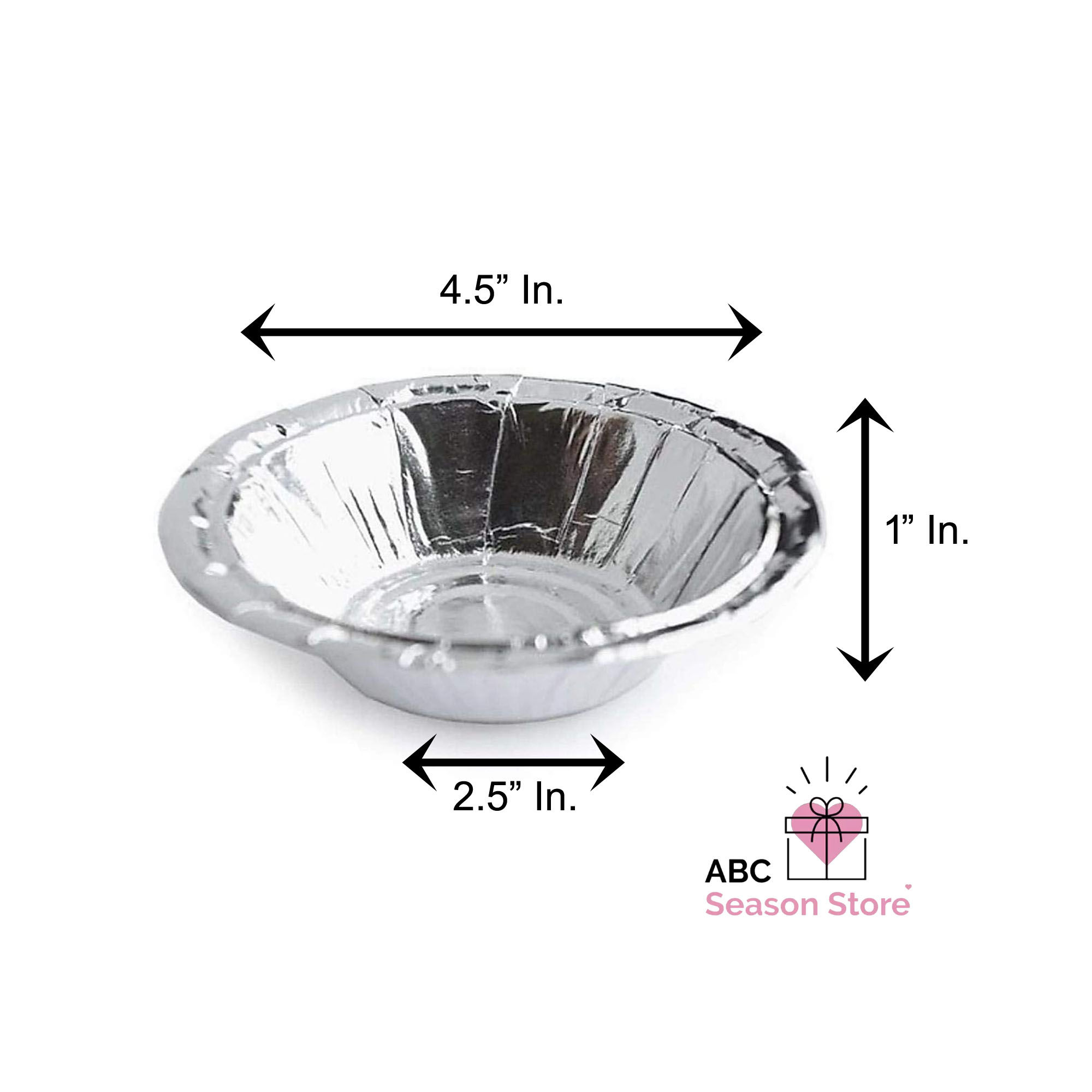 disposable silvercoated bowl