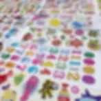 20 sheets of 3D puffy cartoon stickers for kids bedroom wall decor from ABC Season Store