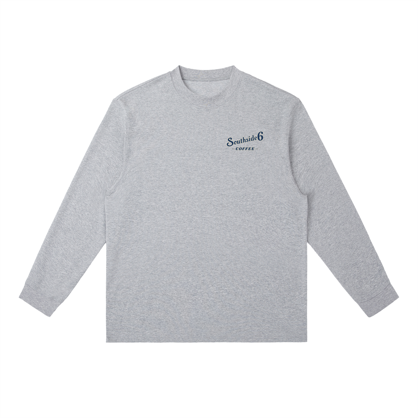 Retro blue logo Crewneck Long-Sleeve