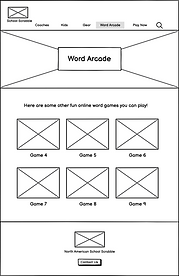 wireframe - word arcade