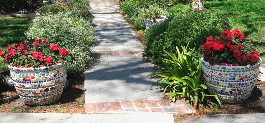 Large Walkway Planters