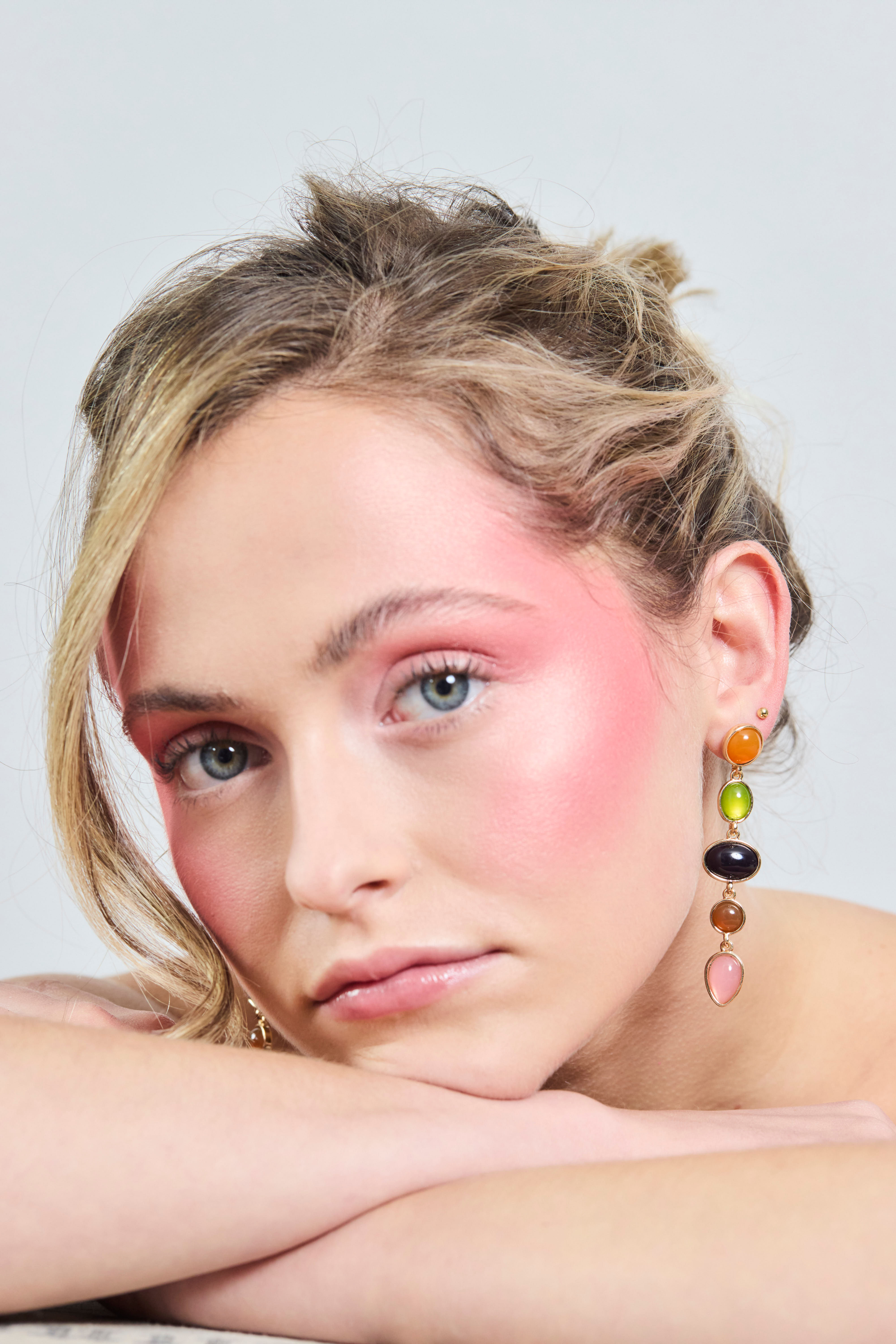 Aros vidrio rainbow 